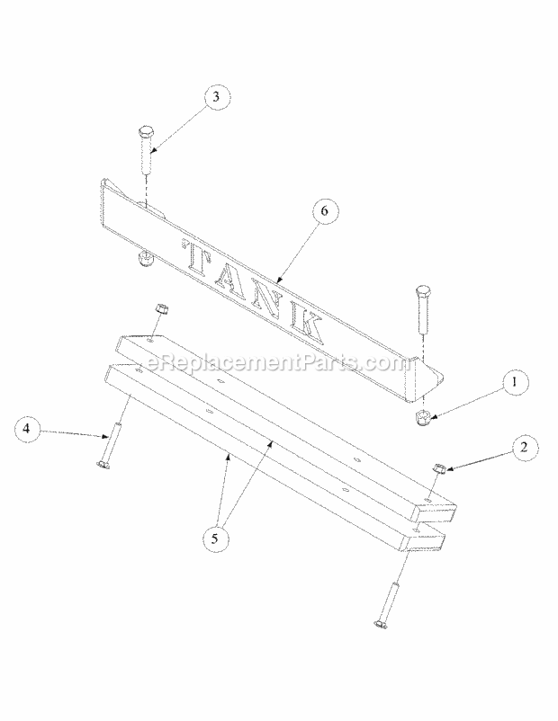 Rear Bumper Diagram and Parts List for M72-GN33 53BB5FJZ750 Cub Cadet Sprayer